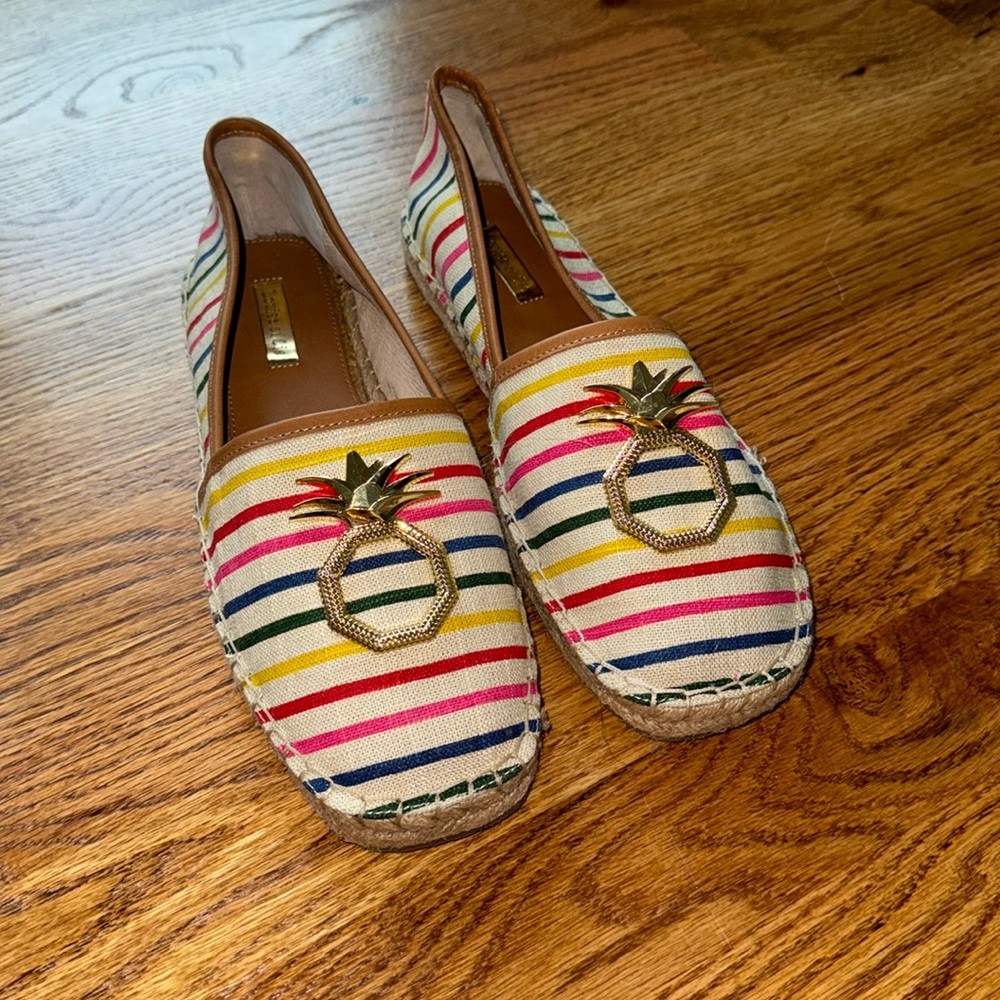 NWT Louise et Cie sz 8 Adige pineapple espadrilles